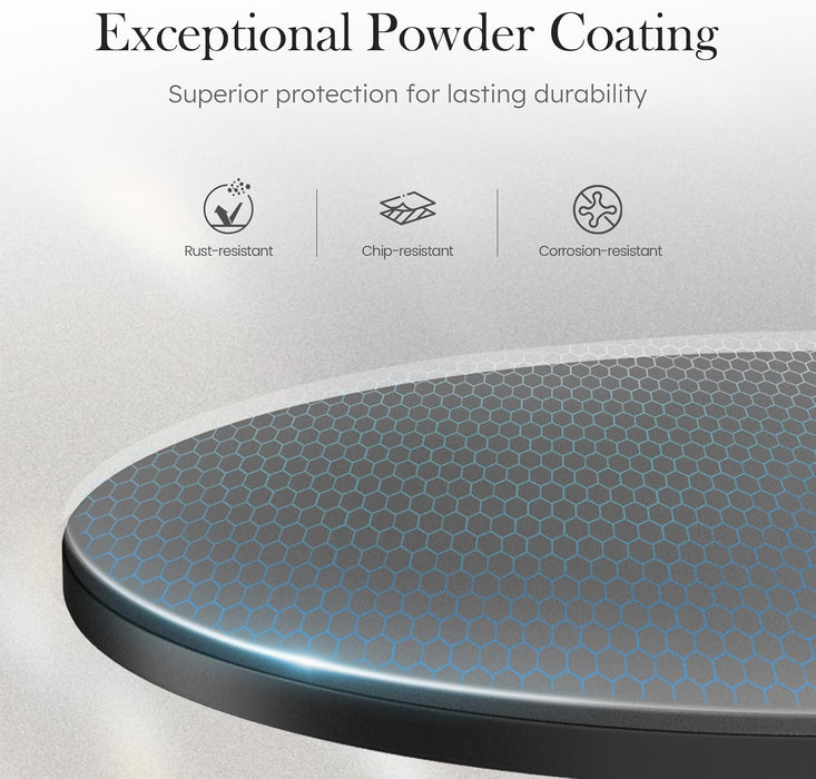 30" round Bistro Table,Outdoor Coffee Table，Round Outdoor Small Table Modern Style for Porch Pool Balcony Deck Bronze