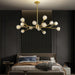 39”Gold Chandeliers for Dining Room 15-Light Sputnik Chandelier