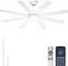 Professional 60 Inch White Ceiling Fan IntegratedControls