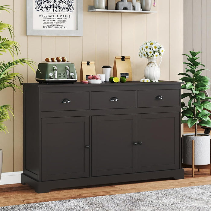 Sideboard Buffet Cabinet with Storage, Modern Coffee Bar Station