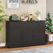 Sideboard Buffet Cabinet with Storage, Modern Coffee Bar Station