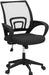 Office Chair Mid Back Swivel Lumbar Support Desk Chair, Height Adjustable Computer Ergonomic Mesh Chair with Armrest Black, 2-Pack