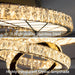 Gold 24 Inch Ceiling Chandelier Decorative Illumination
