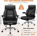 Ergonomic Office Chair, Executive Leather Desk Chair with Lumbar Support