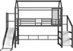 Twin Size UltraIndustrial LoftBed With Slide Storage