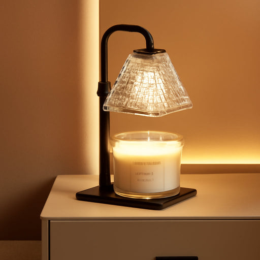Candle Warmer Lamp with Timer Dimmer Adjustable Height,Electric Dimmable Wax Warmer for Scented Jar Candles,Mom Birthday Gifts for Women,House Warming Gifts New Home Bedroom Decor,Black