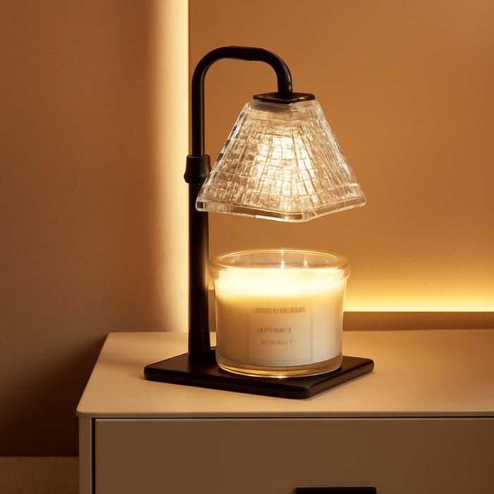 Candle Warmer Lamp with Timer Dimmer Adjustable Height,Electric Dimmable Wax Warmer for Scented Jar Candles,Mom Birthday Gifts for Women,House Warming Gifts New Home Bedroom Decor,Black