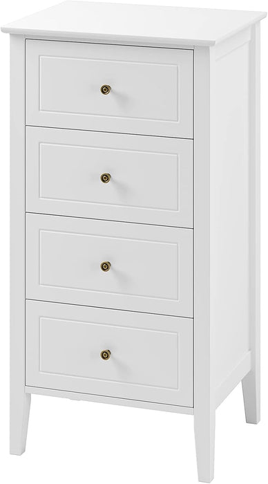 White Antique Dresser Solid Hardwood Storage Cabinet