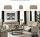 Next-Gen Durapella Power Reclining Sofa with Adjustable Headrest, USB, Extended Ottoman, Faux Leather, 80" W X 42" D X 42" H, Beige Sand