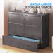Queen Murphy Bed Cabinet SolidWood Mattress Included