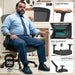 Ergonomic Mesh Office Chair,Comfy Computer Desk Chair- BIFMA 5.1 Certified Commercial Swivel Task Chair for Home Office-Adjustable Lumbar Support & Armrests,Tilt Function,Wide Seat(Noir Black)