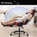 Gaming Chair Office Chair Ergonomic Desk Chair with Footrest Arms Lumbar Support Headrest Swivel Rolling High Back Racing Computer Chair for Women Men Adults Girls,Red
