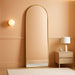 Arched Full Length Mirror, 56"×15" Large Floor Mirrors, for Wall Door Bedroom Bathroom Living Room (Gold)