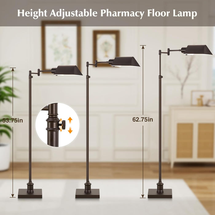 Bronze Height Adjustable Color Temperature Floor Lamp