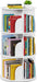 Three Tier Rotating Bookshelf Tower White 37.8Inches