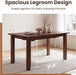 47.5"-59" Farmhouse Extendable Dining Table for 4-6, Coffee