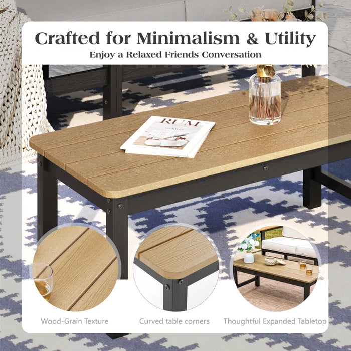 5 - Person HDPE Outdoor Seating Group with Cushions