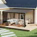 10x14 Ft WallMounted Gazebo WeatherproofRustResistant Hardtop