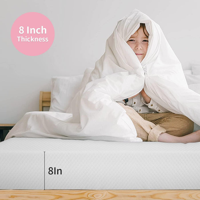 8 Inch Full Gel Memory Foam Mattress Fiberglass Free/Certipur-Us Certified/Bed-In-A-Box/Cool Sleep & Comfy Support/Mattress in a Box