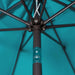 9' Outdoor Patio Umbrella, Outdoor Table Umbrella, Yard Umbrella, Market Umbrella with 8 Sturdy Ribs, Push Button Tilt and Crank