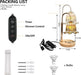 Crystal Candle Warmer Lamp with Timer & Dimmable Light, Wall Mount Option，Adjustable Height Wax Melt Warmer for Jar Candles – Amber Gold | New Upgraded Home Decor Gift for Women/Mom/Birthday