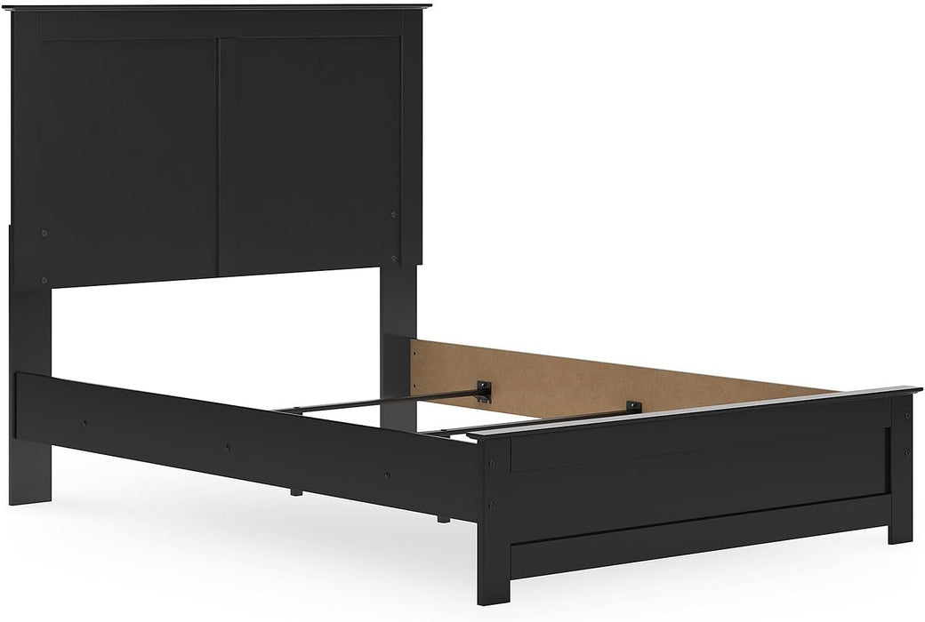 Signature Design by Ashley Maribel Transitional Full Panel Bed, Foundation or Box Spring Needed, Black