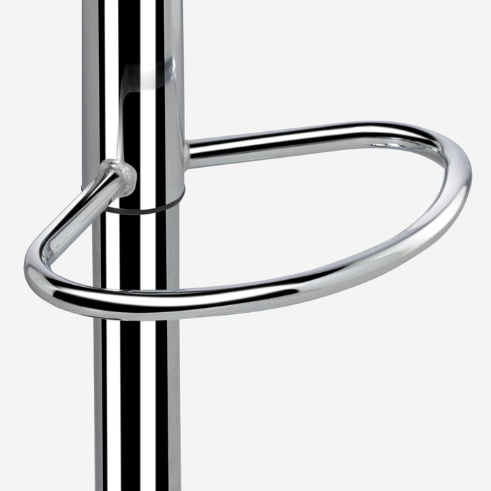 Bar Stools Set of 2, PU Leather Adjustable Swivel Barstools, Hydraulic Kitchen Counter Height Bar Chairs with Armrest and Back for Bar, Kitchen, Dining Room, White