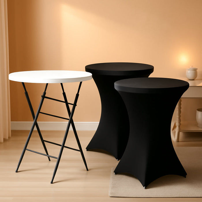 32 Inch BarHeight Folding Cocktail Tables RemovableLegs