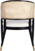 Couture Home Collection Rogue Black/Natural Rattan Living Room Dining Accent Chair (Fully Assembled) SFV4106A