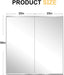 Home Gym Mirror for Wall, 50"X25"X2Pcs, Workout Mirrors for Home Gym