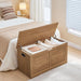 Honey Brown Engineered Wood Storage Chest ThirtyNineIn