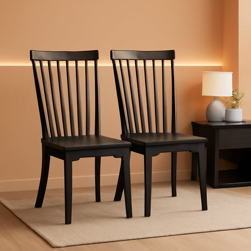 Mendinfort Dining Room Side Chair, Set of 2, Black
