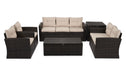 Barrada Rattan 7 - Person Seating Group with Cushions
