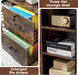 FortyFiveInch Lockable Filing Cabinet With Power Outlet