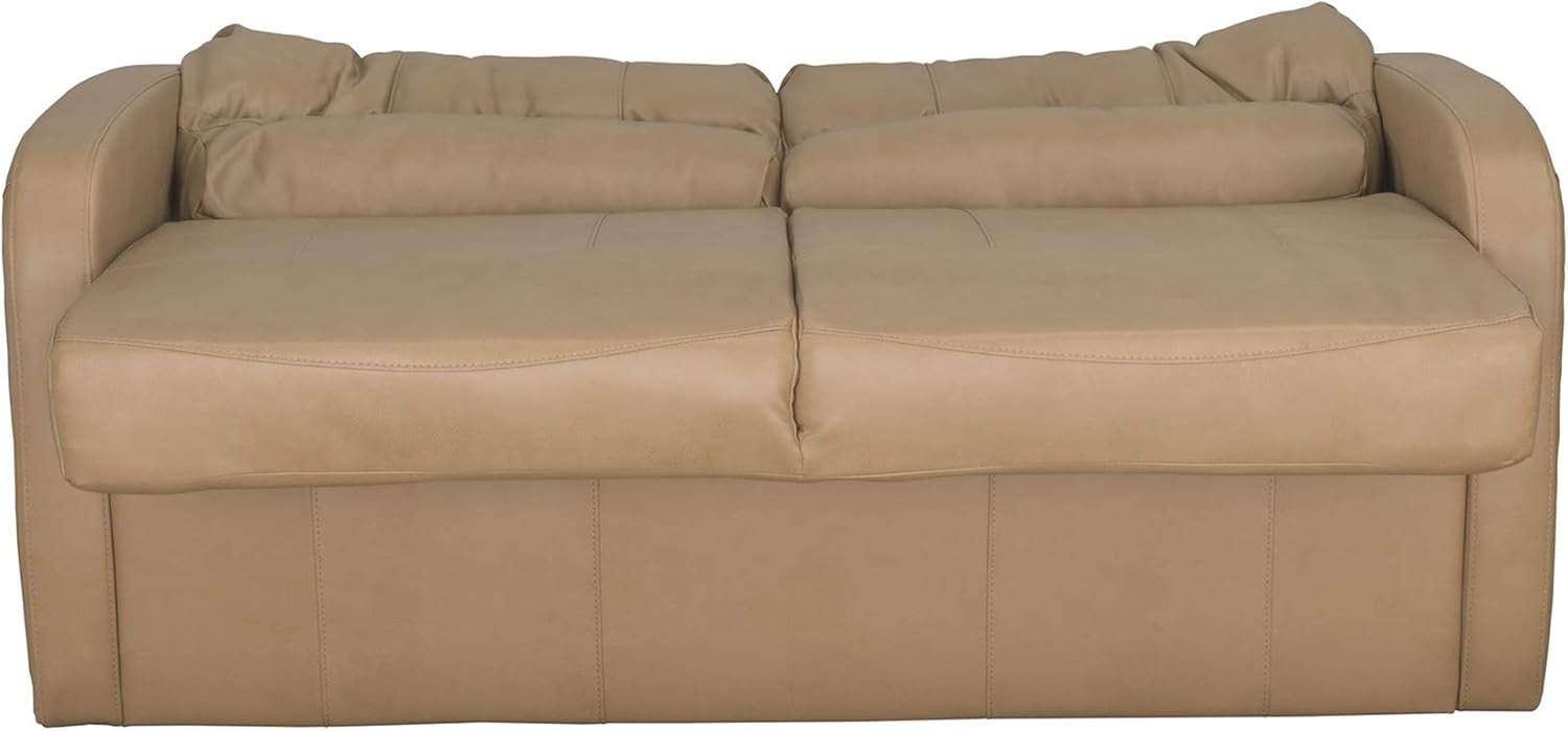 65InchJackKnifeRVSleeperSofaToffeeLeatherPUProPlus