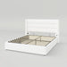 Queen Size Velvet Lift up Storage Bed, Modern Wingback Headboard, Hydraulic Support, No Box Spring Needed, White