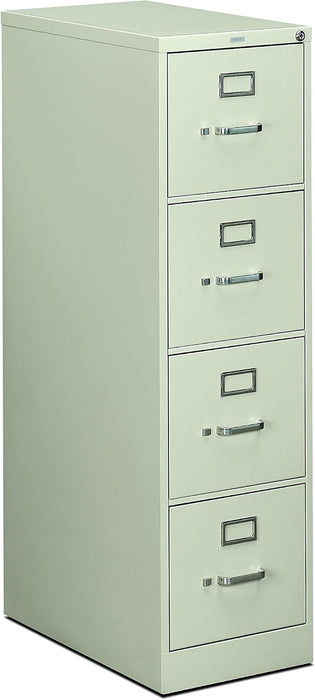 4-Drawer Letter File - Full-Suspension Filing Cabinet with Lock, 52 by 25-Inch Light Gray (510 Series - Model 514PQ)