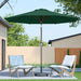 10FT Patio Umbrella Outdoor Market Umbrella with Crank and Tilt, 8 Flexible Fiberglass Ribs, Uv-Resistant Waterproof Canopy for Patio, Deck, Garden, Backyard, Forest Green