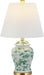 Penelope Ginger Jar 22" LED Table Lamp, White/Green