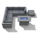 Caydin 5 - Person Modular Patio Conversation Sets with Cushions