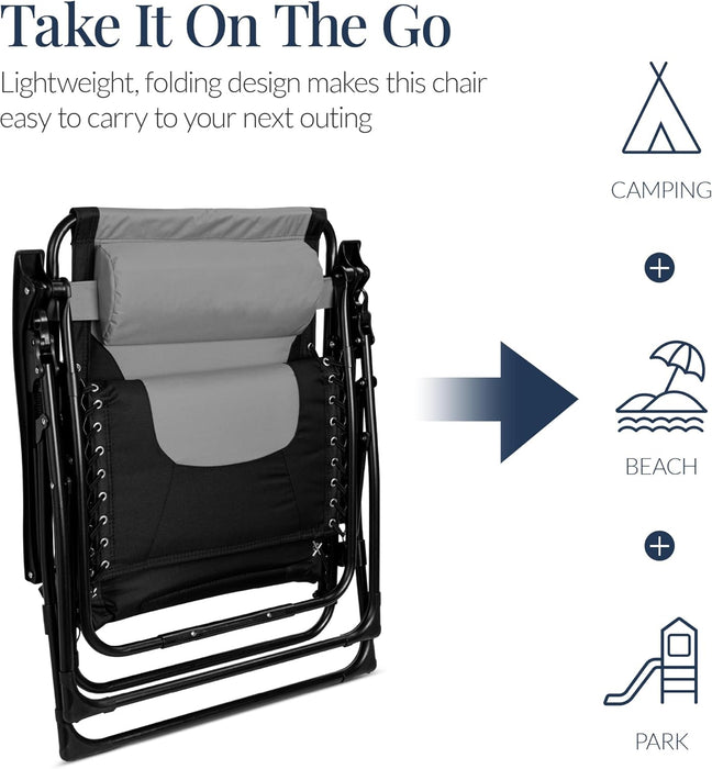 Oversized Padded Zero Gravity Chair Recliner