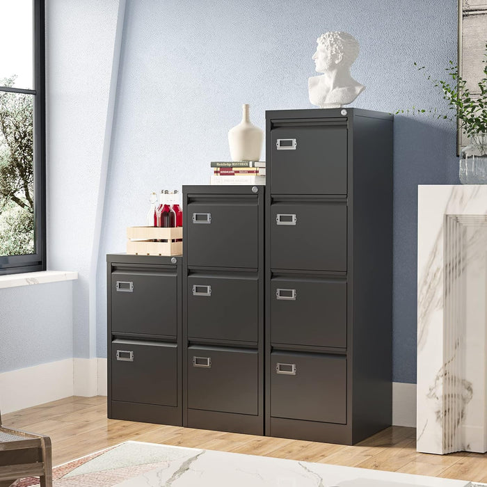 Locking 4-Drawer Vertical File Cabinet