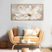 Framed Abstract Wall Art Gold Pictures Wall Decor Line Painting on Canvas 20"X 40" Contemporary Floral Artwork for Living Room Office Bedroom Aesthetic