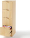 Contemporary Oak Filing Cabinet Featuring Four Drawers