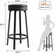 30'' Swivel Bar Stools Set of 2 with PU Leather Cushion