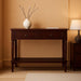 American Homes Collection Samantha Dark Cherry 2-Drawer Console Table