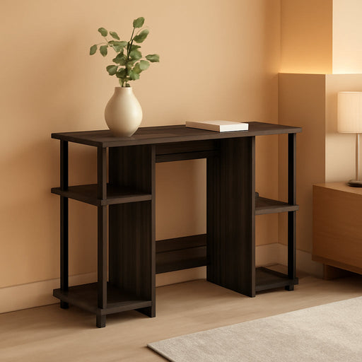 Jaya Computer Study Desk, Columbia Walnut/Black