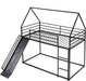 Twin Over Twin IndustrialGradeSturdy Bunk Bed Black