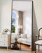 78"X35" Floor Mirror Full Length - Standing Mirror with Aluminum Alloy Frame, Large Body Mirror for Bedroom, Living Room, Wall Mounted or Leaning