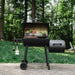 ®Smokin Pro Charcoal Grill and Offset Smoker with Side Fire Box, Dual Damper Control, Chrome Plated Steel Warming Rack, 1,130 Cooking Square Inches in Black, Model CG30044223